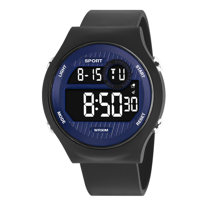 Reloj electrónico de alarma luminosa de sincronización al aire libre de moda reloj electrónico de todos los partidos para hombres y mujeres reloj electrónico de estudiante de secundaria al por mayor