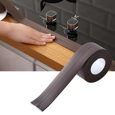キッチンガード防水防かびテープキッチンシームシール防水ストリップ浴室トイレの隙間の角線シール|undefined