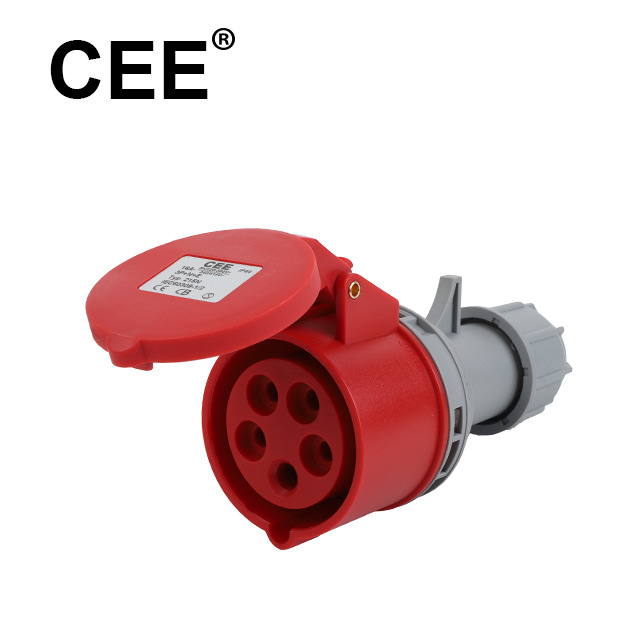 CEE-215N/225N红色380V 16/32A IP44 3P+N+E工业插头插座联接器