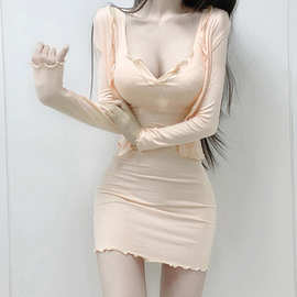 韩版套装裙女2021春夏新款时尚气质背心连衣裙衬衫甜酷两件套女潮