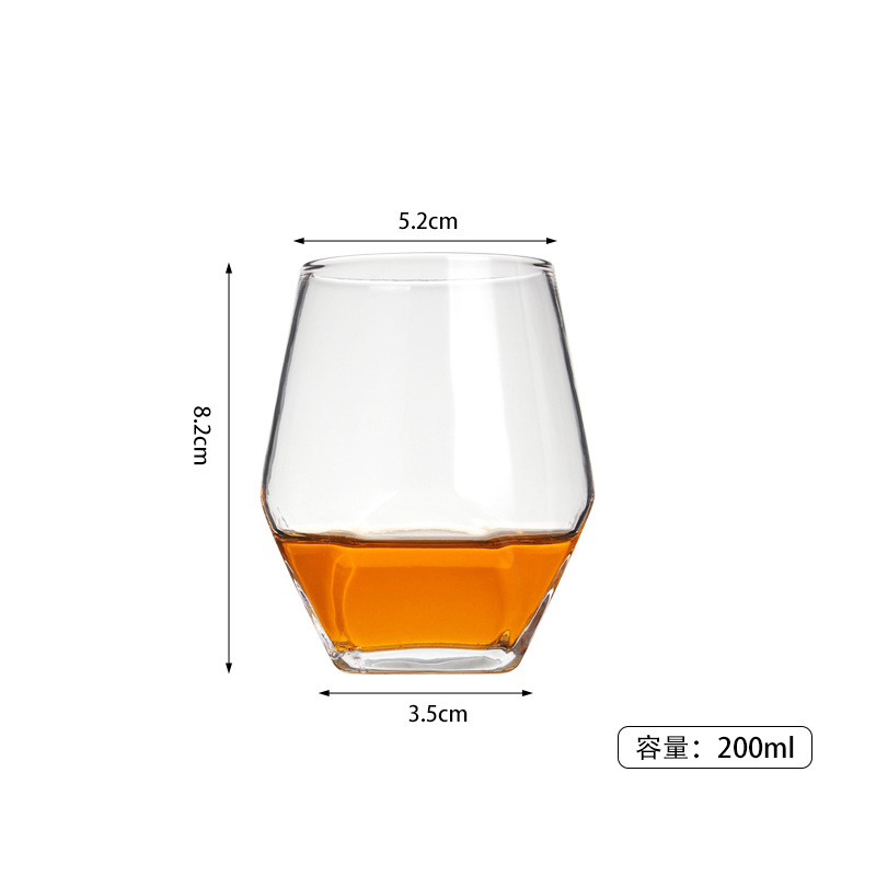 Taza de degustación de whisky, taza de licores, taza de prueba de vino, taza de vidrio de cristal, taza de olor de bebida pura ISO