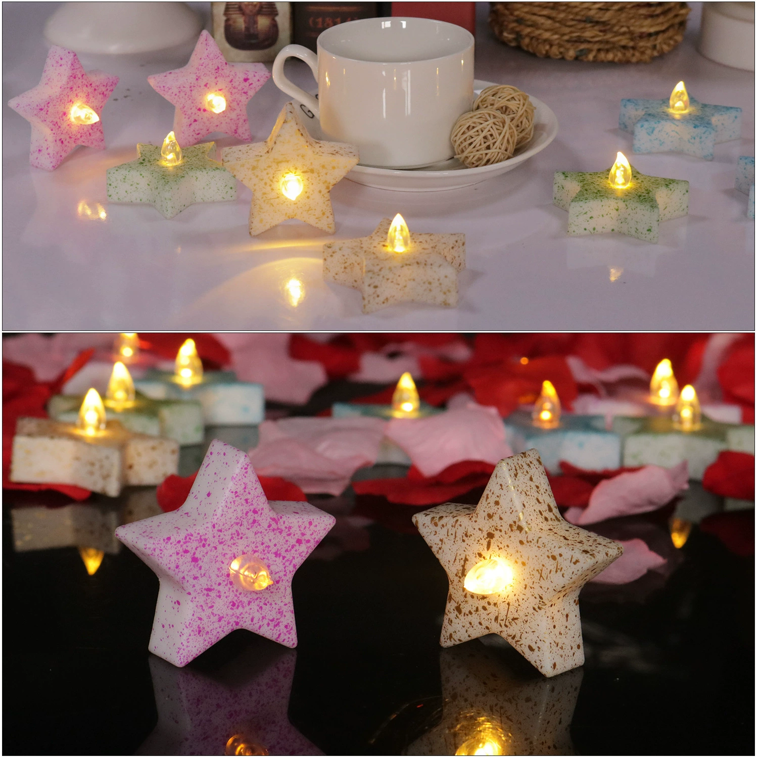 Трансграничные светодиодные рождественские украшения свечные огни для свадебных праздничных вечеринок