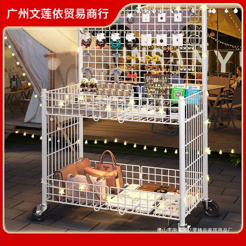 Складной киоск тележка Ночной рынок киоск с ледяным порошком тележка съемная суши жареная колбаса рекламная рама