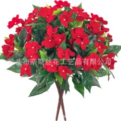 クロスボーダーシミュレーション小花高シミュレーションオオアザミとツツジの花束造花屋内と屋外の結婚式の装飾