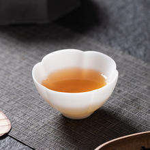 素燒冰種玉瓷主人茶杯單杯高端品茗杯家用中式小茶杯陶瓷個人茶盞