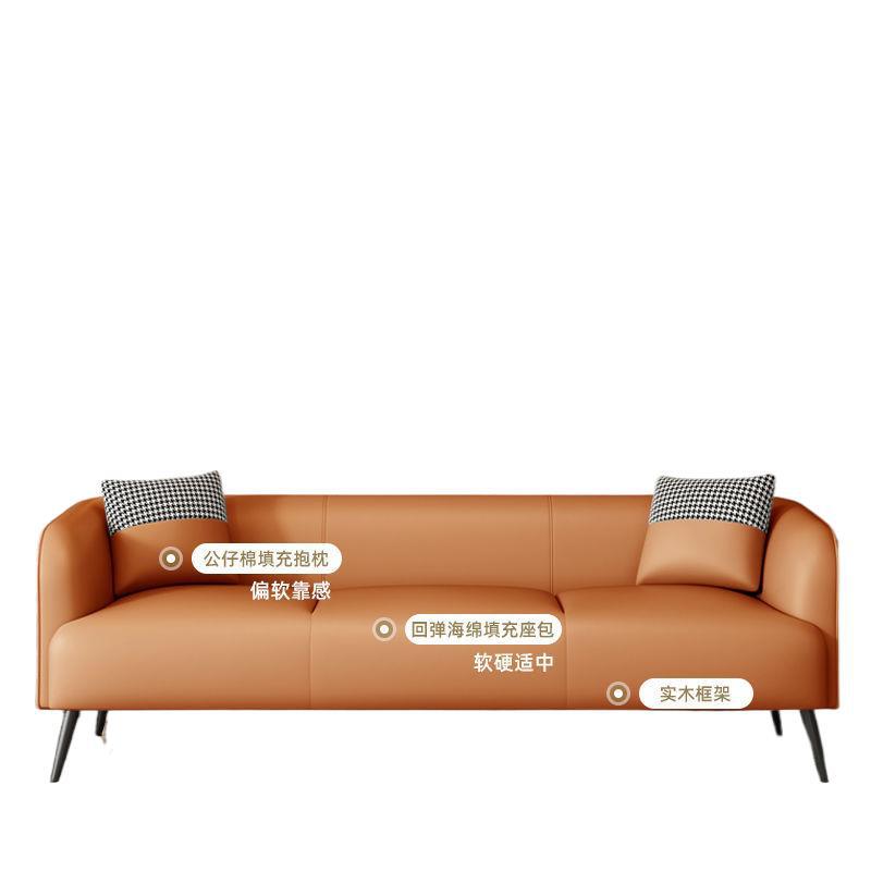 北欧ファブリックダブル3人用ライト高級猫スクラッチレザーソファ小さなアパート賃貸アパートホテルリビングルームチェスとカードルーム