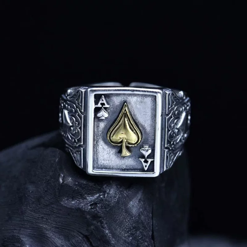 Retro adjustable trend ring hip-hop style, small design accessory, simple and elegant design, wholesale