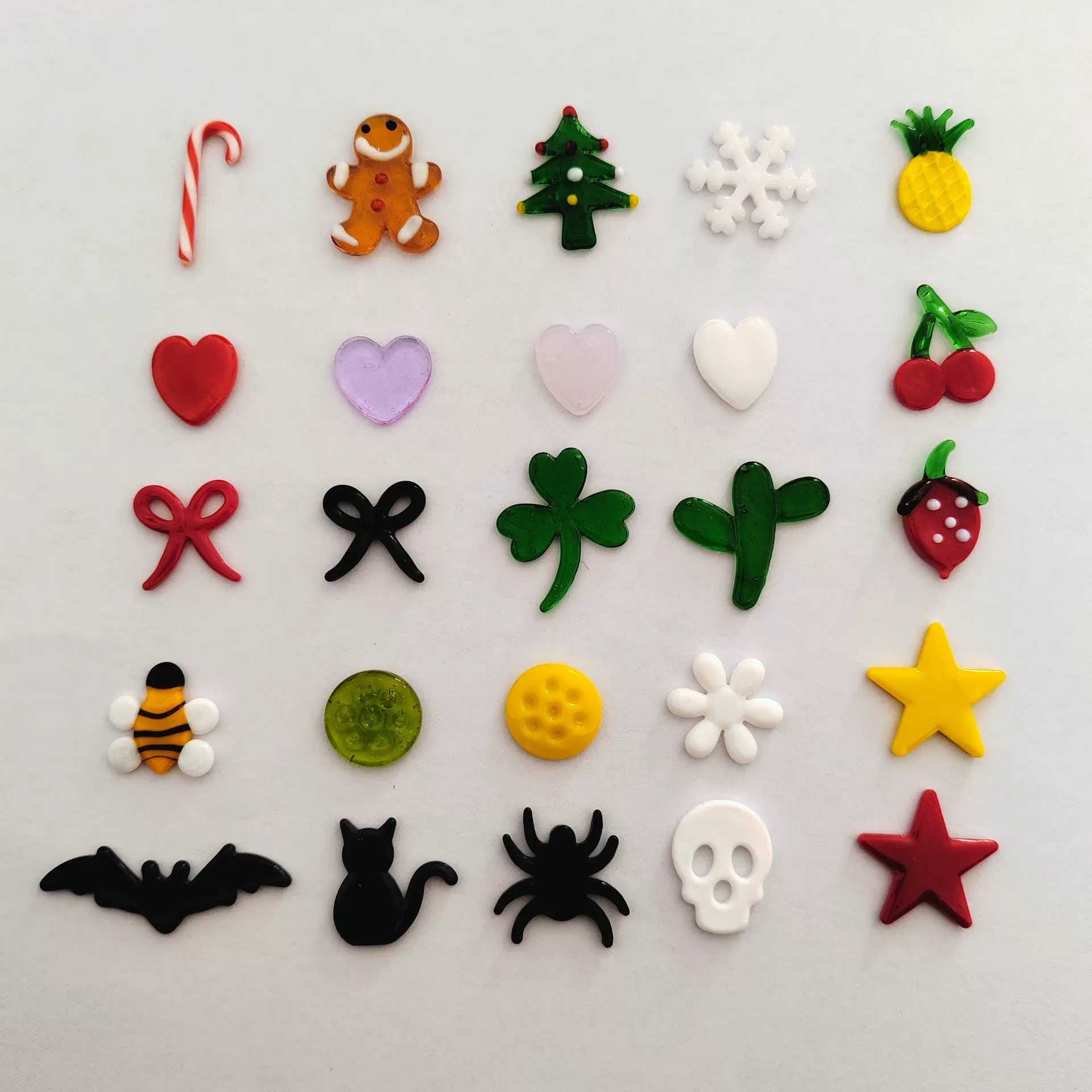 玻璃杯贴片镶嵌材料配件材料饰品万圣节迷你DIY饰品配件玻璃贴片