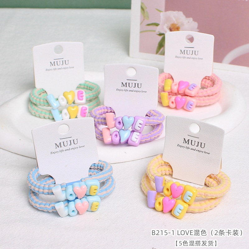 [Carga de tarjeta] sensación de alto nivel coreano de cabello de código de barras de moda de alta elasticidad de cabello anillo de cabello correa de cola de caballo