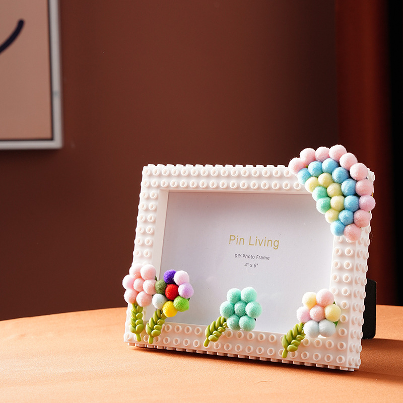 DIY Children's Growth Photo Frame Display Stand Wedding Photo Studio Parent-Child Gift Compatible with Lego Building Blocks Simple Three-Dimensional DIY Children's Growth Photo Frame Display Stand Wedding Photo Studio Parent-Child Gift Compatible with Lego Building Blocks Simple Three-Dimensional