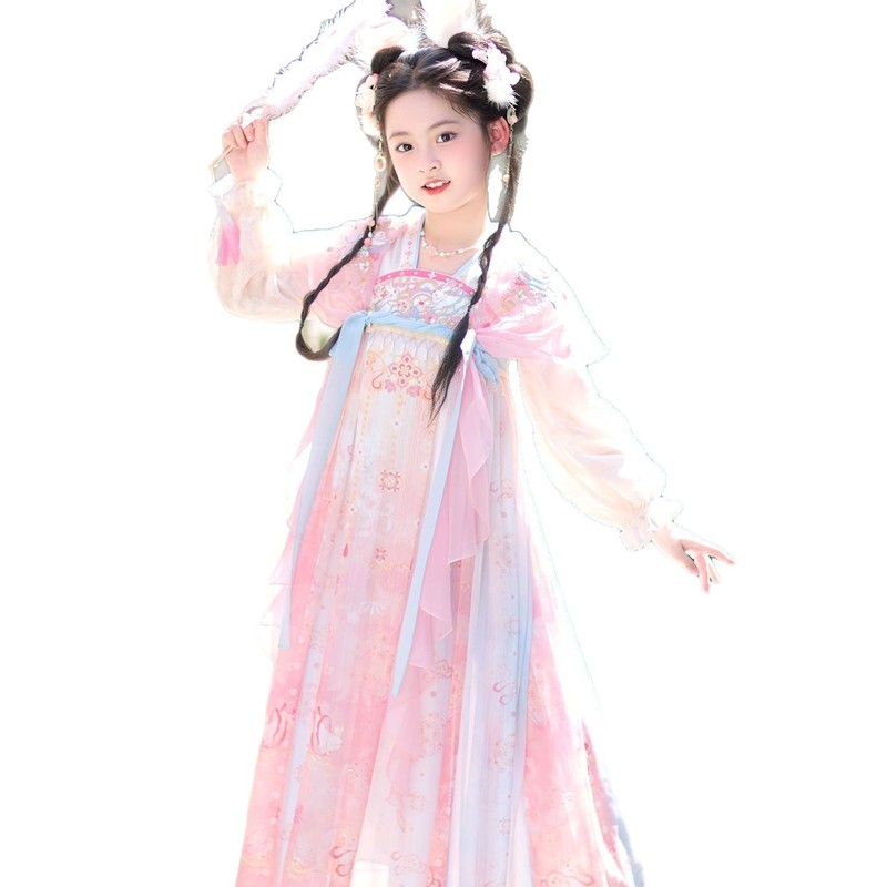 汉服女童2025新款春秋儿童古风公主裙女孩国风裙子唐装工厂批发|undefined