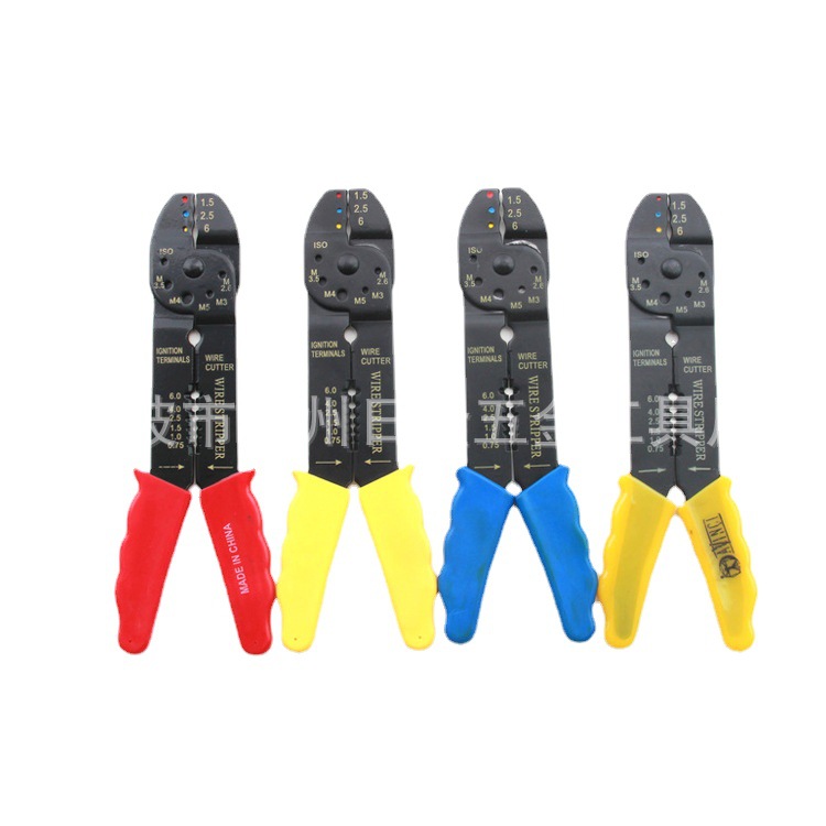 厂家批发 供应端子压线钳剥线钳端子组套工具 多功能电工钳拨线钳