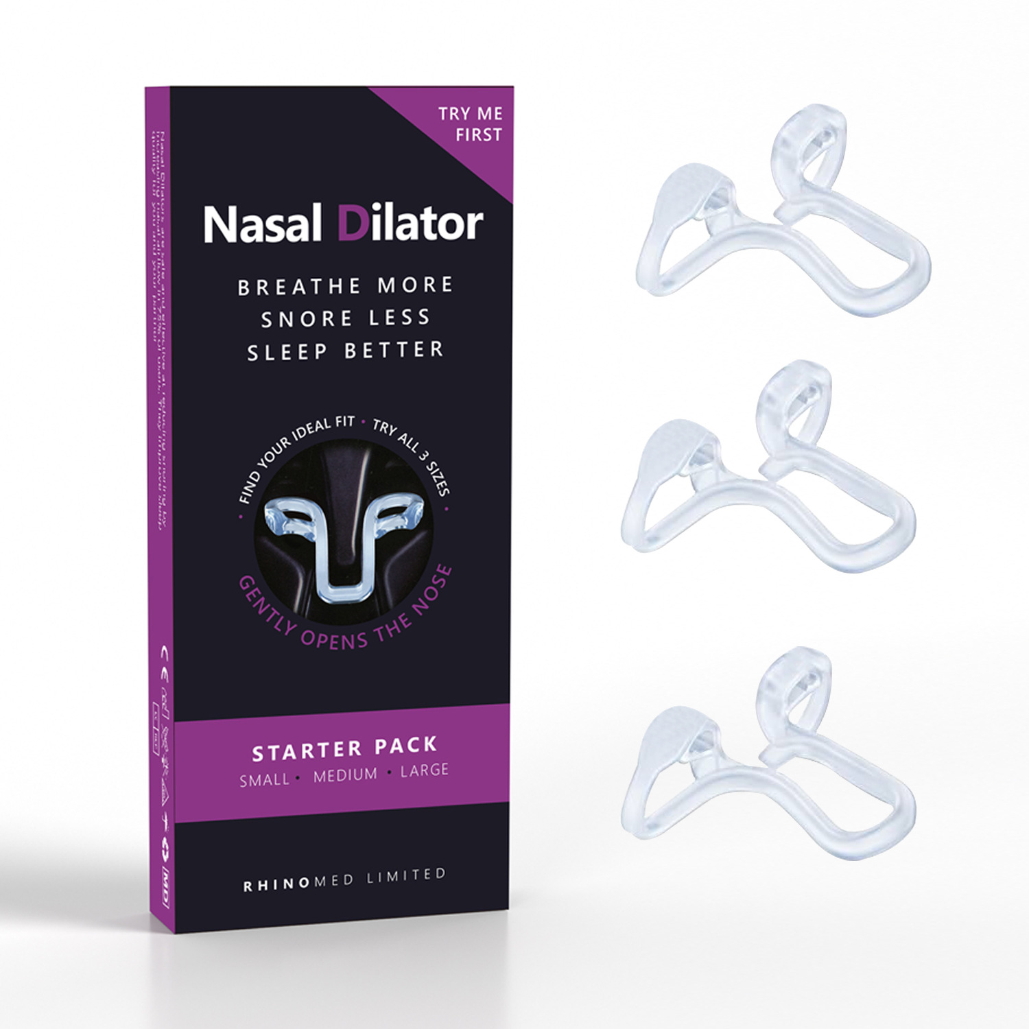 Mute跨境厂家防打呼噜鼻夹止鼾夹阻鼾鼻夹止鼾器Nasal Dilator