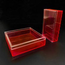 源头厂家定制PS注塑包装盒方形塑胶透明盒水晶亚克力盒子开模定制