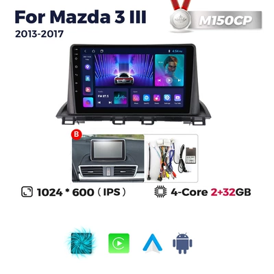 Mazda 3 car smart DVD Navigation - b-m150cp-232-quad-core-wifi-version