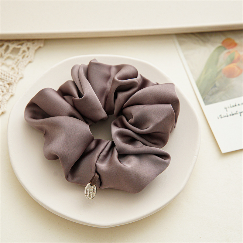 30g Weight Hair Tie Hair Accessories Type 1 Piece Quantity Daily, Party Occasion satin Material Solid Color Pattern Women's Gender Simple Style, Classic Style Style Women's Simple Style Classic Style Solid Color Satin Hair Tie 10