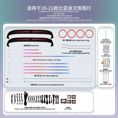 Applicable to car BYD Panel (Dashboard) işıqlandırması - 20-21-byd-han-ambient-lighting-kit-led-1-set