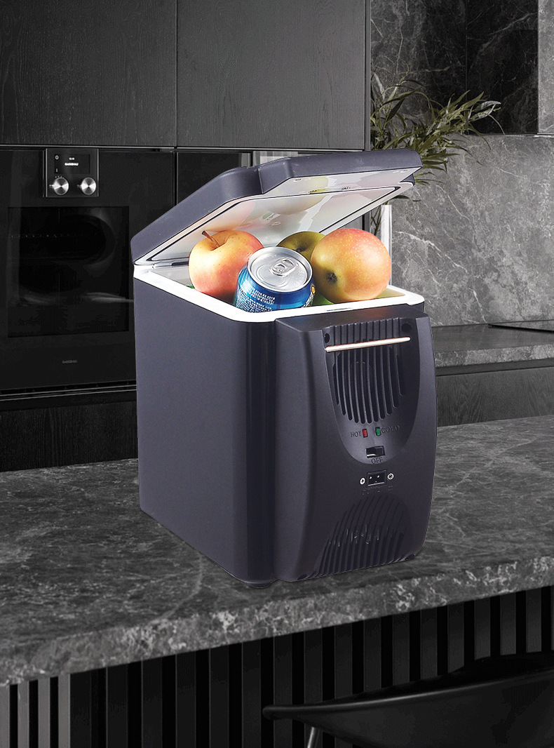 6L portable car refrigerator, small mini cooling unit, mini refrigerator, car cooler box, bicycle model hot and cold box