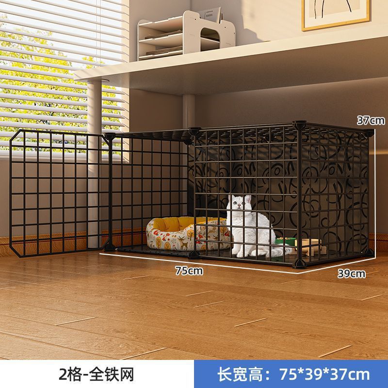 중형 단층 [75*39*37] 풀 아이언 메쉬 블랙 [무료 작은 쥐 장난감]