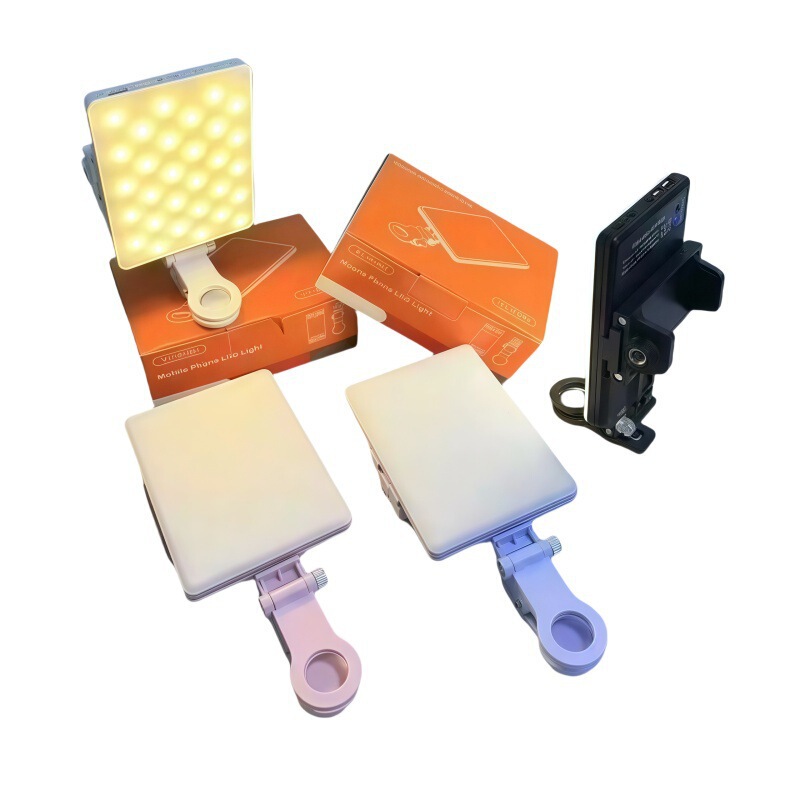 Vl-60 Clip Pocket Light Computer Notebook Conference Fill Light Photo Live Broadcast Rgb Mobile Phone Back Clip Fill Light