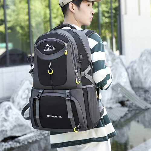 New large capacity outdoor backpack sports travel 40L60L mountaineering bag men and women backpack wholesale