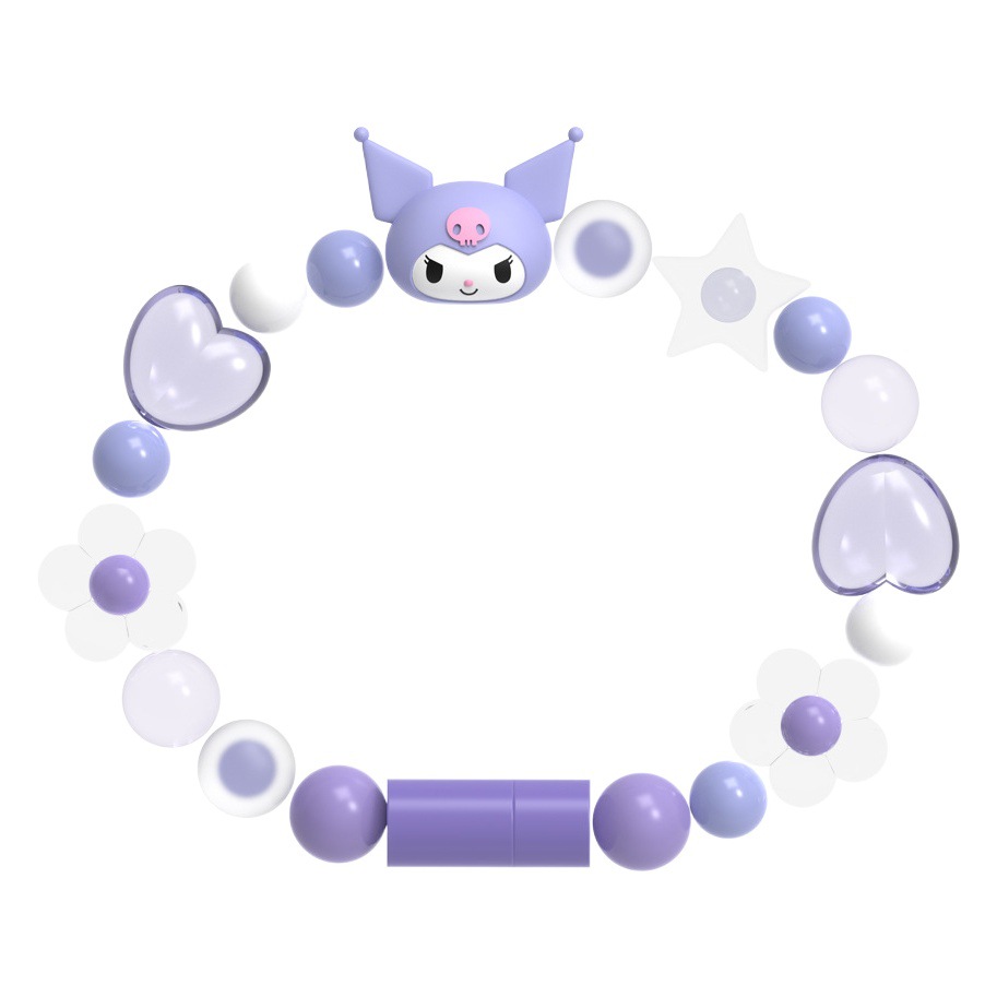 Nuevo producto Sanrio Kulomi Pulsera Cable de datos Accesorios de regalo para niñas Cargador de teléfono móvil portátil y ligero