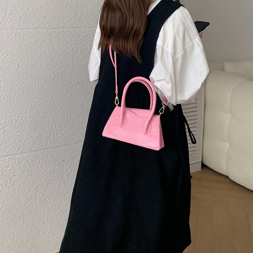 Niche bags for women 2024 new Korean style trendy ins simple fashion versatile portable small square bag single shoulder crossbody bag
