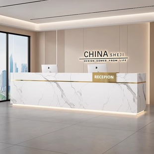 Simple Modern Company Front Desk Reception Desk Hotel Bar Table Sales Department Hall Service Desk Beauty Salon Cashier Desk
