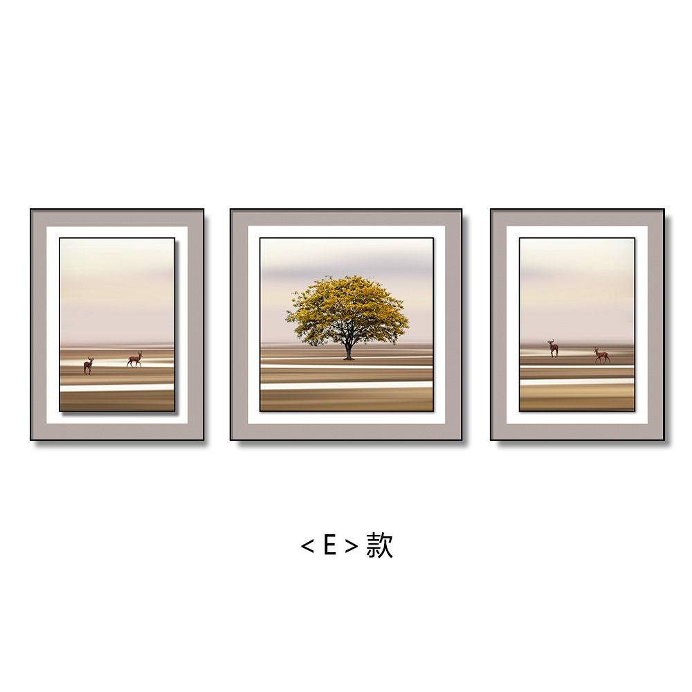 Sofá pared de fondo pintura triple bronceado textura de cuero bronceado pintura decorativa moderna pintura decoración de entrada decoración de sala de estar