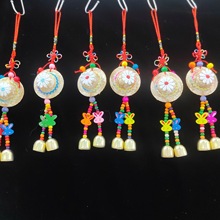 云南民族风特色小草帽挂件风铃挂饰手工艺家居礼品装饰品厂家直批