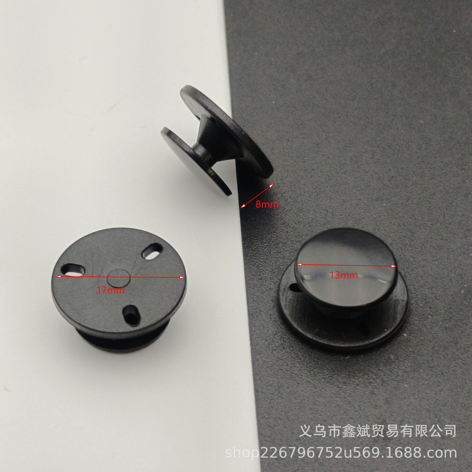 新款缝线固定工字扣洞洞鞋卡扣毛绒公仔布艺蝴蝶结缝线底座鞋扣
