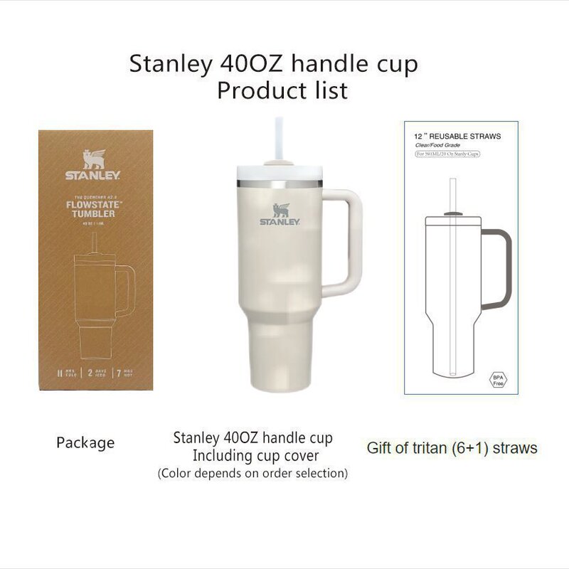 美式爆款现货ebay史丹利stanley2代40OZ大容量不锈钢车载保温水杯|undefined