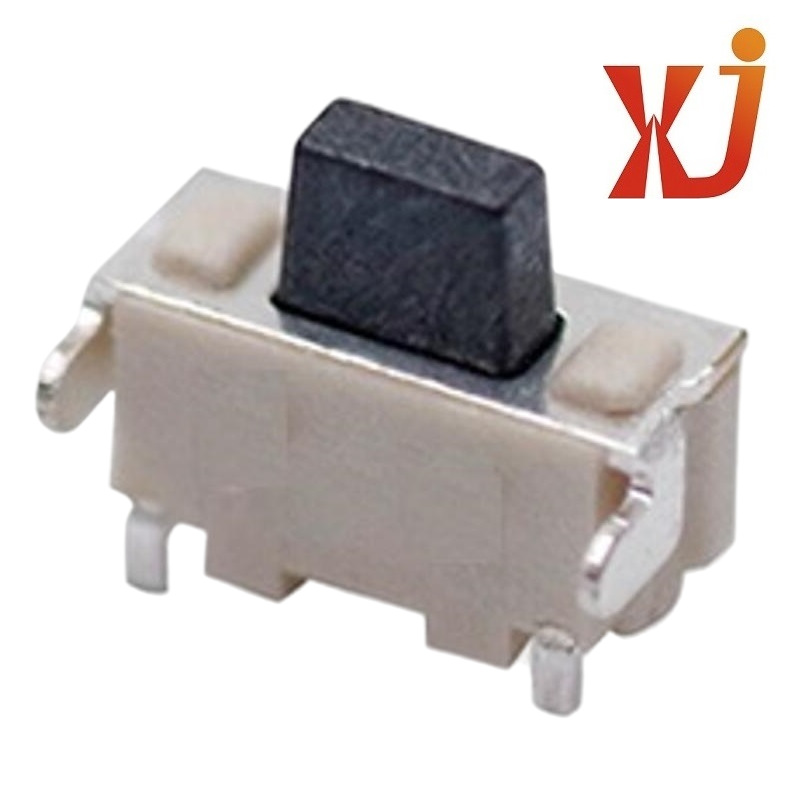 轻触开关4.8mm*1.95mm  黑色按键轻触开关 带固定轻触开关