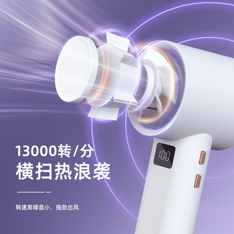 爆款跨境手持数显迷你小风扇高速涡轮无级调速户外便携式暴力风扇|undefined
