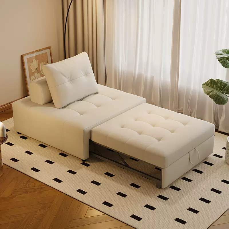 生产批发代发泡芙沙发床折叠两用奶油风小户型客厅卧室接床