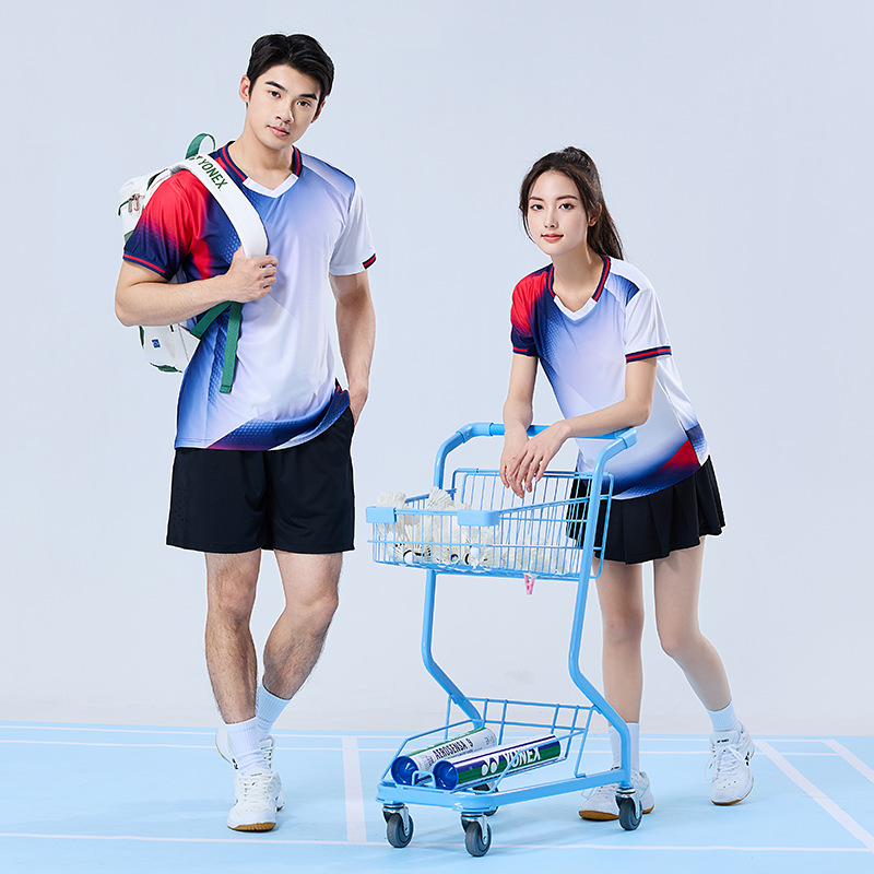 2025 badminton clothing jersey training clothing in stock wholesale tennis clothing table tennis clothing team personality logo printing
