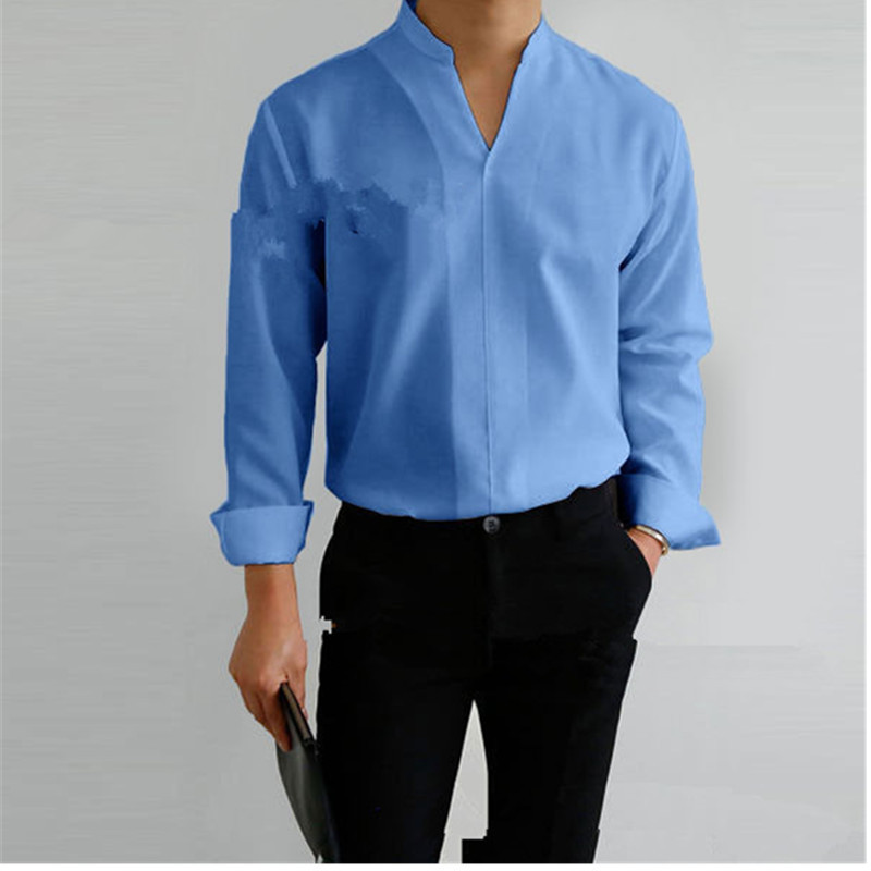 2022 spot new shirt men, collar solid color fit men's shirt, Four Seasons General shirt men 2022 spot new shirt men, collar solid color fit men's shirt, Four Seasons General shirt men