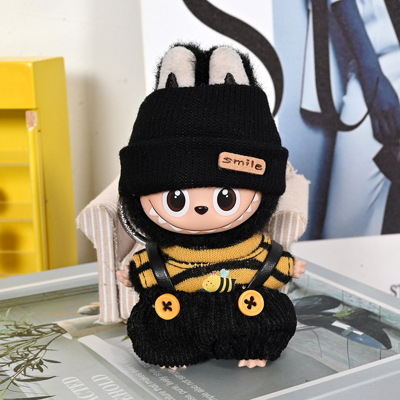 Labubu Plush Doll Accessories Blind Box Fourth Generation Dress-Up Cotton Doll Toy Outfit Set