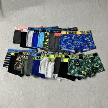 欧美外贸小中大儿童内裤男童棉质平角裤男孩精梳棉短裤2-16岁
