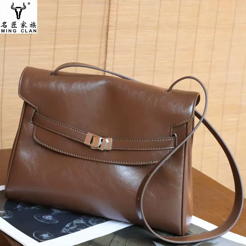 名匠皮具真皮女包单肩包手提包大容量多功能时尚高端牛皮女士包