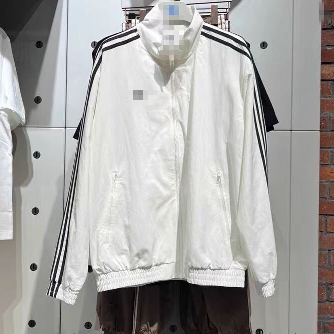 New model embroidered FIREBIRD three-stripe woven windbreaker jacket for men and women KB2466 long sleeve bamboo fiber