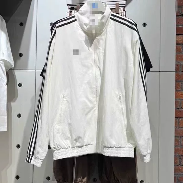 New model embroidered FIREBIRD three-stripe woven windbreaker jacket for men and women KB2466 long sleeve bamboo fiber