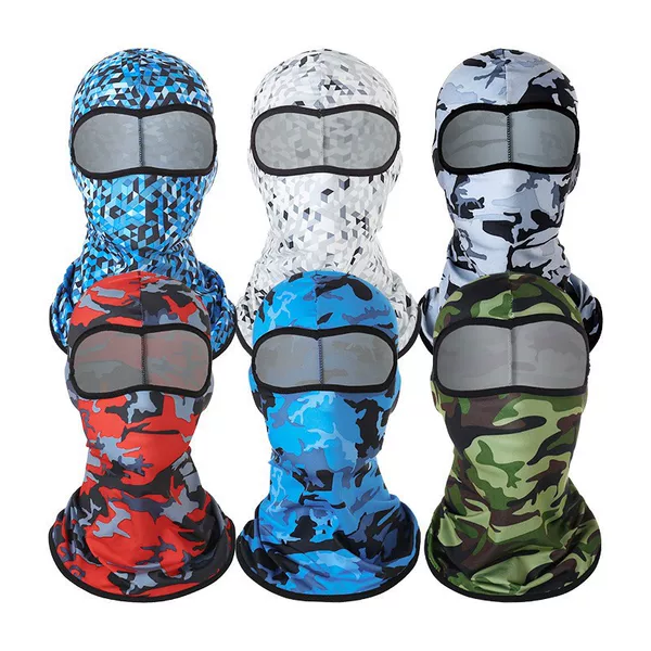 Outdoor Ice Silk Cycling Hood, Summer Sports Sun Protection Hood, Bicycle and Motorcycle Windproof and Dustproof Neck Mask