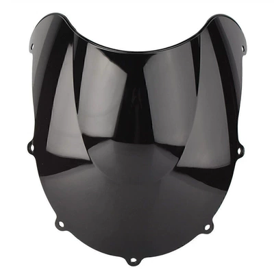 Suitable for Suzuki Gsxr 600 750 1996-2000 Motorcycle Front Windshield, Windscreen, Wind Shield (Motorcycle front windshield) - smoked-black