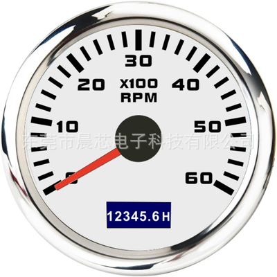 Other vehicle instruments – Motorcycle and Yacht 52mm Engine - cx6228-white-plate-6k
