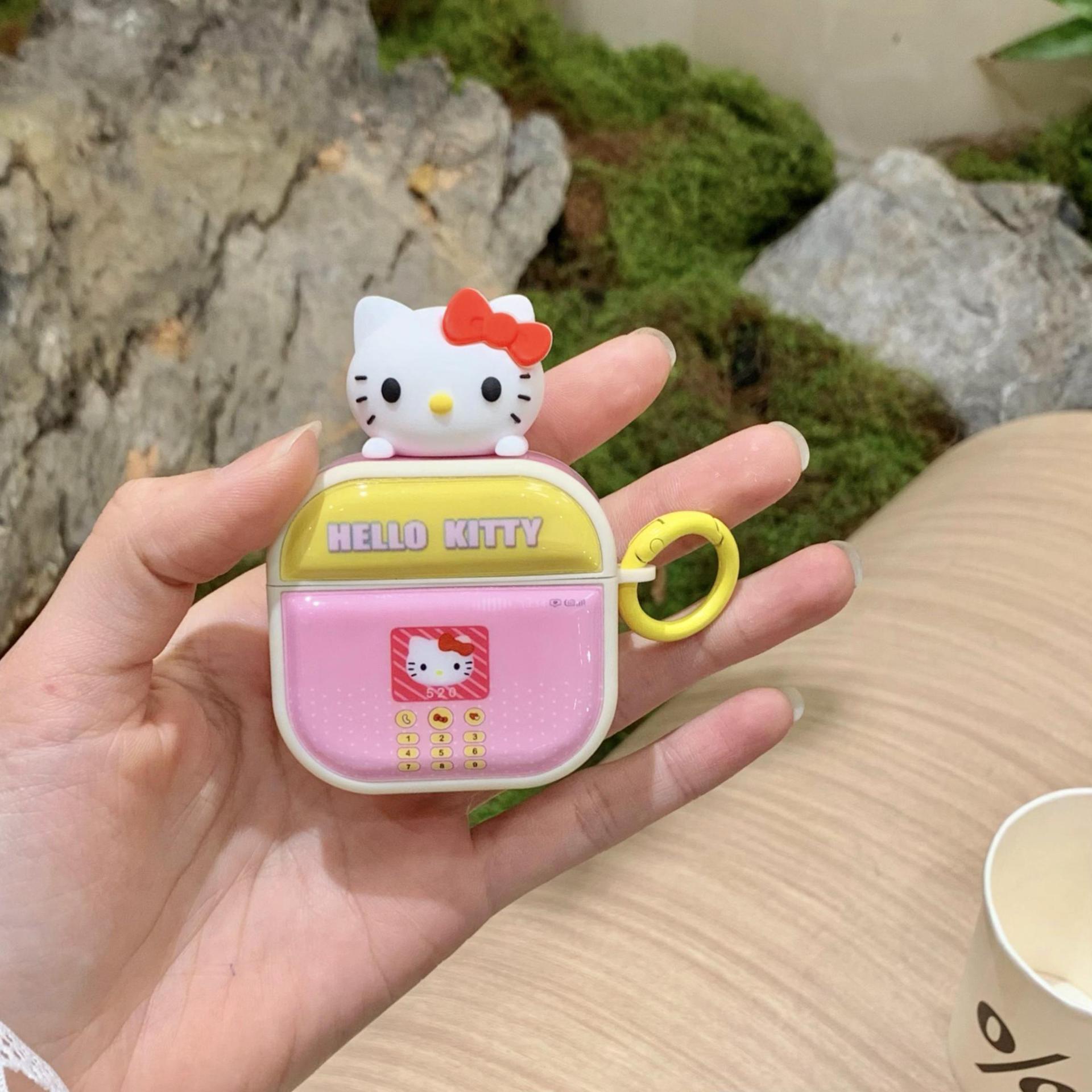 Teléfono de corazón de niña KTcat para Airpods1/2da generación para auriculares Pro2 estéreo nuevos auriculares inalámbricos 3/4