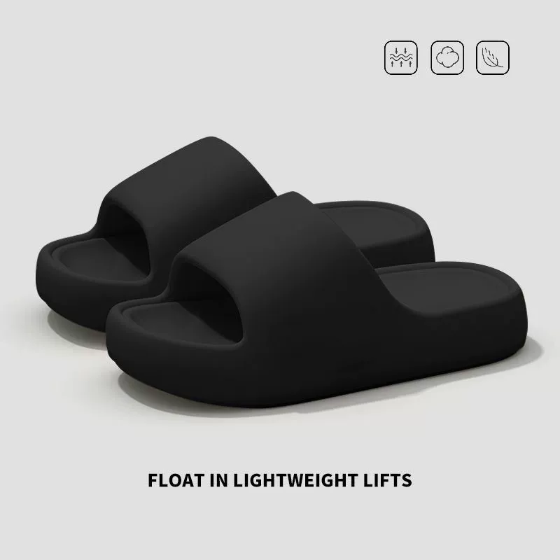 Липкие шлепанцы для женщин летом 2025 года, новые мужские домашние/non-slip, толстая мягкая подошва, на улице