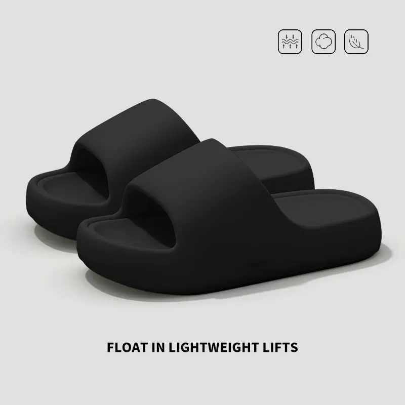 Липкие шлепанцы для женщин летом 2025 года, новые мужские домашние/non-slip, толстая мягкая подошва, на улице