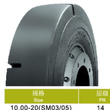 朝阳CHAOYANG轮胎 井下矿用光面轮胎 10.00-20-14 SM03  全新正品