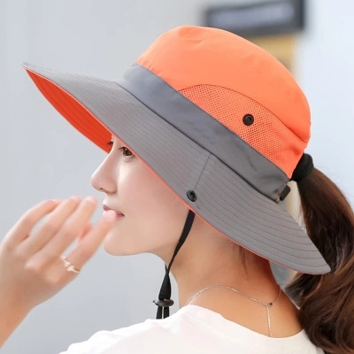 2024 New Hat Women's Outdoor Sun Hat Summer Sun Hat Sports Fishing Cross-Border Fisherman Hat Wholesale Foreign Trade